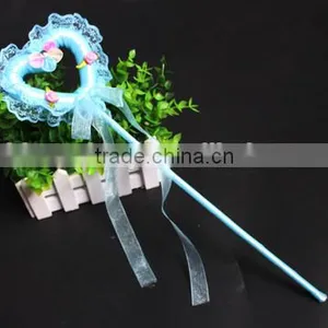 Party Halloween Princess Magic Fairy Wand Love Heart Shape Plastic Little Girls Fair Wands for 2016 Festival Promotion Gifts thumbnail-5
