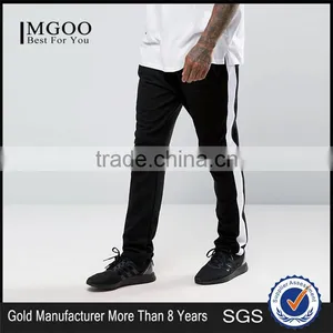 Men Sportswear Apparel Taper Waistband Gym Jogger Pants Wholesale Sweatpants Mens Joggers With Stripe thumbnail-1