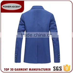 High Quality 1 Button Fashion Business Suit Jacket Blazer For Men thumbnail-2