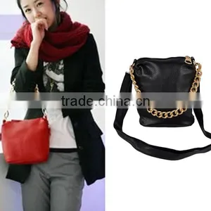 2013 New Fashion Women's Soft Synthetic Leather Zipper Chain Across Body Purse Handbag Shoulder Bag 3896 thumbnail-1