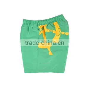 Microfiber Brushed Polyester Fabric Blank Board Shorts Wholesale Plastisol Print thumbnail-6