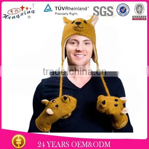Warm Hot Sale Knitted Chihuahua Animal Winter Hat thumbnail-1