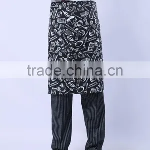 Juqian Factory Price Cheap Bulk Kinds Cotton Kitchen Hotel Chef Uniform Apron Designs thumbnail-5