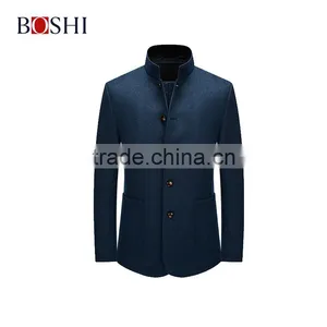 Latest Men Collar Designs Of Stand-away Collar Casual Jacket thumbnail-6