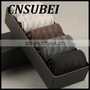 5pairs per Box Fashion Bamboo Fiber Socks Men's Socks Summer and Autumn Gift Box Men's Summer Meia Socks thumbnail-1