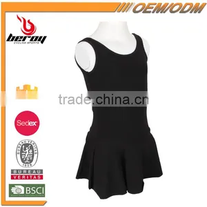 High Quality Wholesale Black Backless Vest Kid Child Dress for Little Girls thumbnail-2