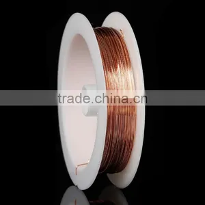 Copper Beading Wire Thread Cord Rose Gold 0.4mm Dia, 4 Rolls thumbnail-1