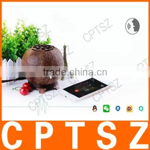 2016 General Use Coconut Shell Bluetooth Speaker for Desktop PC, Lonovo Yoga, Ipad Pro, Xiaomi Note3, Huawei Mate S, Htc A9 thumbnail-3