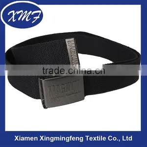 Hot Sale Custom Cotton Web Belt Slider Buckle Fabric Belt for Men thumbnail-1