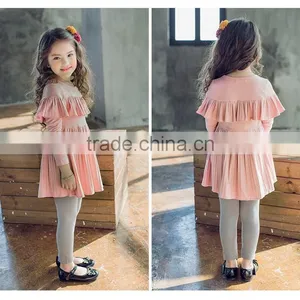 Lovelybabies Kids Fashion Dresses Pictures Fashion Ruffle Icing Modern Dresses for Girls thumbnail-3