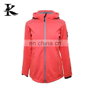 Womens Outdoor Reflective Coat Waterproof Breathable Softshell Jacket thumbnail-1