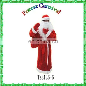 TZ8136-6 Adult Santa Claus Christmas Costumes Manufacturer 165-180cm thumbnail-1
