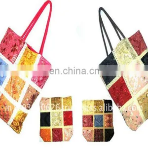 Embroidered Patchwork Hand Bag thumbnail-1