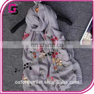 2017 New Spring Five Fiower Color Printing All-match Scarf Shawl Dualuse Sun Screen thumbnail-3