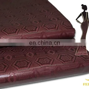 Popular Wholesale Textiles African Fashion Brocade Cotton Fabric for Women Party thumbnail-2