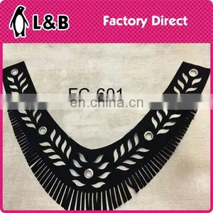 Latest Black Fabric Hollow Pattern Fashion Collar Designs thumbnail-1