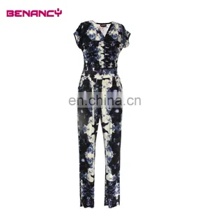 Lady Latest Design Printed Jumpsuit Designer Fashion Pant thumbnail-1