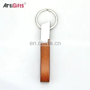 Custom Logo Metal and Leather Key Chain thumbnail-4