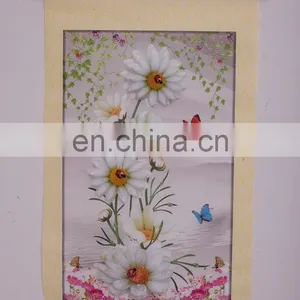Paper Wall Hanging Picture With Flower thumbnail-1