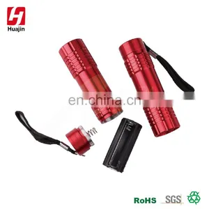 Chirsmas Promotional Gifits EDC Aluminum Alloy 9 LED Flashlight,torch thumbnail-3