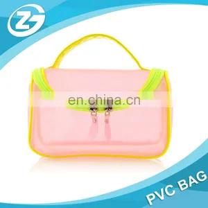 New Design Custom Logo Promotional Transparent Handle Multifunction PVC Zip Lock Beach Packing Bag thumbnail-4