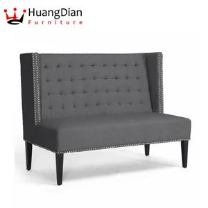 Luxury Sofa Seating Restaurant Booth Dining Furniture (HD643) thumbnail-1