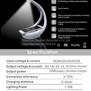 LED Atmosphere Lamp With Wireless Charging HY-1801C thumbnail-3