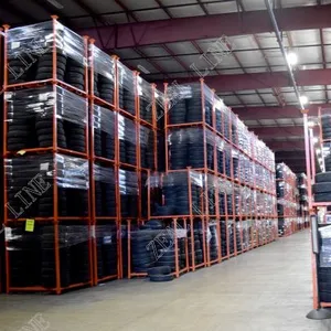 Movable 60X60 Inch Metal PCR Tire Tyre Collapsible Stacking Storage Pallet Rack thumbnail-5