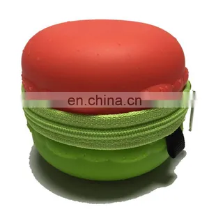 Round Mini Coin Bag Promotions Portable Silicone Change Key Purse Custom Wallet thumbnail-2