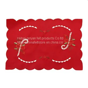 Cheap Wholesale Eco-friendly Christmas Felt Coaster thumbnail-2