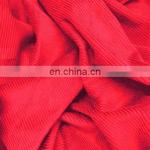 Good Drapery Solid Dyed Polyester Polyamide 8 Wale Corduroy Fabric for Jacket/pillow/trousers thumbnail-3