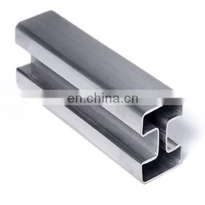 ASTM A554 Standard Stainless Steel 316L/304/20310S Round/flat Grooved Tube Slotted Pipe thumbnail-1