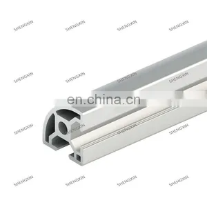 SHENGXIN 3030R 30x30mm T Slot Half Round Shape Profile Aluminum Extrusion thumbnail-1