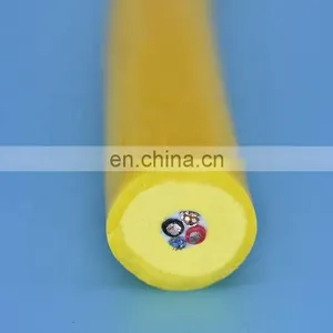 2 Cores With 2 Twisted Pair Double PUR Sheath Foaming Cable With Kevlar Rov Tether Umbilical Underwater Robot Cable thumbnail-1