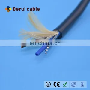 2 Cores Digital Camera Cable With Spiral Armored Fiber Optic Cable Flexible Moving Cable for Data Signal Transmission thumbnail-1