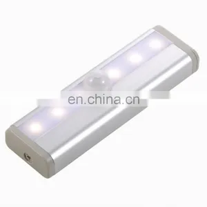 2021 Hot Sell Amazon Led Under Cabinet Light Automatic Motion Sensor Night Lights 6leds Motion Sensor Closet Night Light thumbnail-3