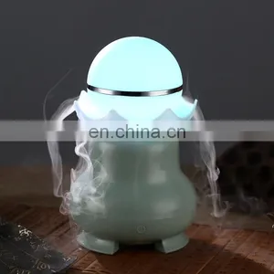 New Arrival 500ml Ultrasonic Aroma Essential Oil Diffuser With 7 Color Lights thumbnail-1