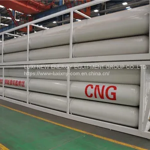 LUXI Manufacture China Top 3 Famous Brand CNG Tube Skid Container CNG Long Tube Skid Trailer thumbnail-1
