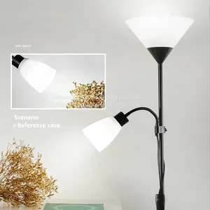 Modern Led Floor Lamps For Living Room Bedroom Corner Lamp E27 Bulb Holder Standing Lamps American Style Decor Floor Light thumbnail-2