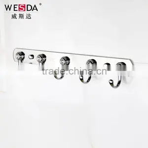 WESDA New Product Decorative Stainless Steel Clothes Hook With Blue Diamond(315) thumbnail-1