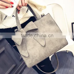 C89491A Factory Wholesale Women Bowknot pu Handbags Fashion Lady Bags thumbnail-1