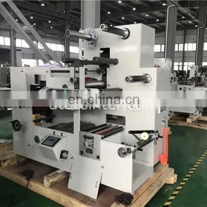 UTR320-1 Single Color Roll to Roll Automatic Paper PP Sticker Flexographic Printing Machine, Epoxy Label Flexo Press Printer thumbnail-4
