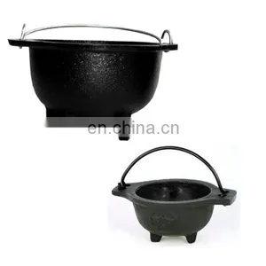 Outdoor Camping Turkey Round Shape Enamel Casserole Dutch Oven Cast Iron Cookware thumbnail-2