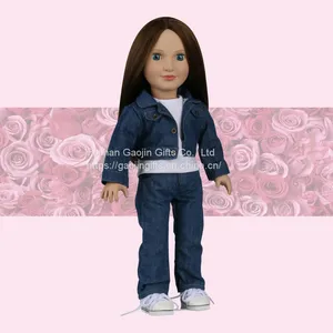 Soft Enamel Simulation Baby Doll 18 Inches Reborn American Girl Doll Can Change at Will Toy Doll thumbnail-4
