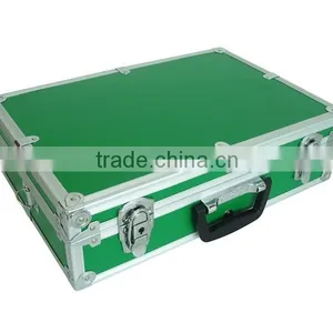 Green Aluminum Briefcase Storgae Tool Box thumbnail-1