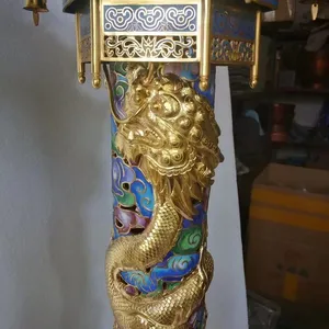 Cloisonn Factory Cloisonn Manufacturer Cloisonn Processing Cloisonn Crafts Cloisonn Manufacturer Wholesale Custom Cloisonn Copper Body Cloisonn Enamel Crafts Incense Burner, Elephant Spot thumbnail-5