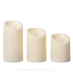 Bulk Decorative LED Candles – Flameless, Battery Operated With Remote/Timer, Real Wax Finish, Flickering Flame Sets/Packs in Multiple Sizes thumbnail-1