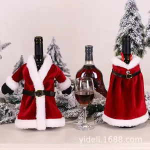 Customizable Christmas Wine Bottle Suits - Printed LOGO Options for Branded Gift Packaging thumbnail-2