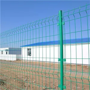 Factory Supply 3D Bend Galvanized Steel Metal Welded Wire Mesh Panel Fence/3D Curved Fence thumbnail-4