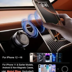 Premium 360° Rotating Vacuum Suction Magnetic Phone Holder thumbnail-3